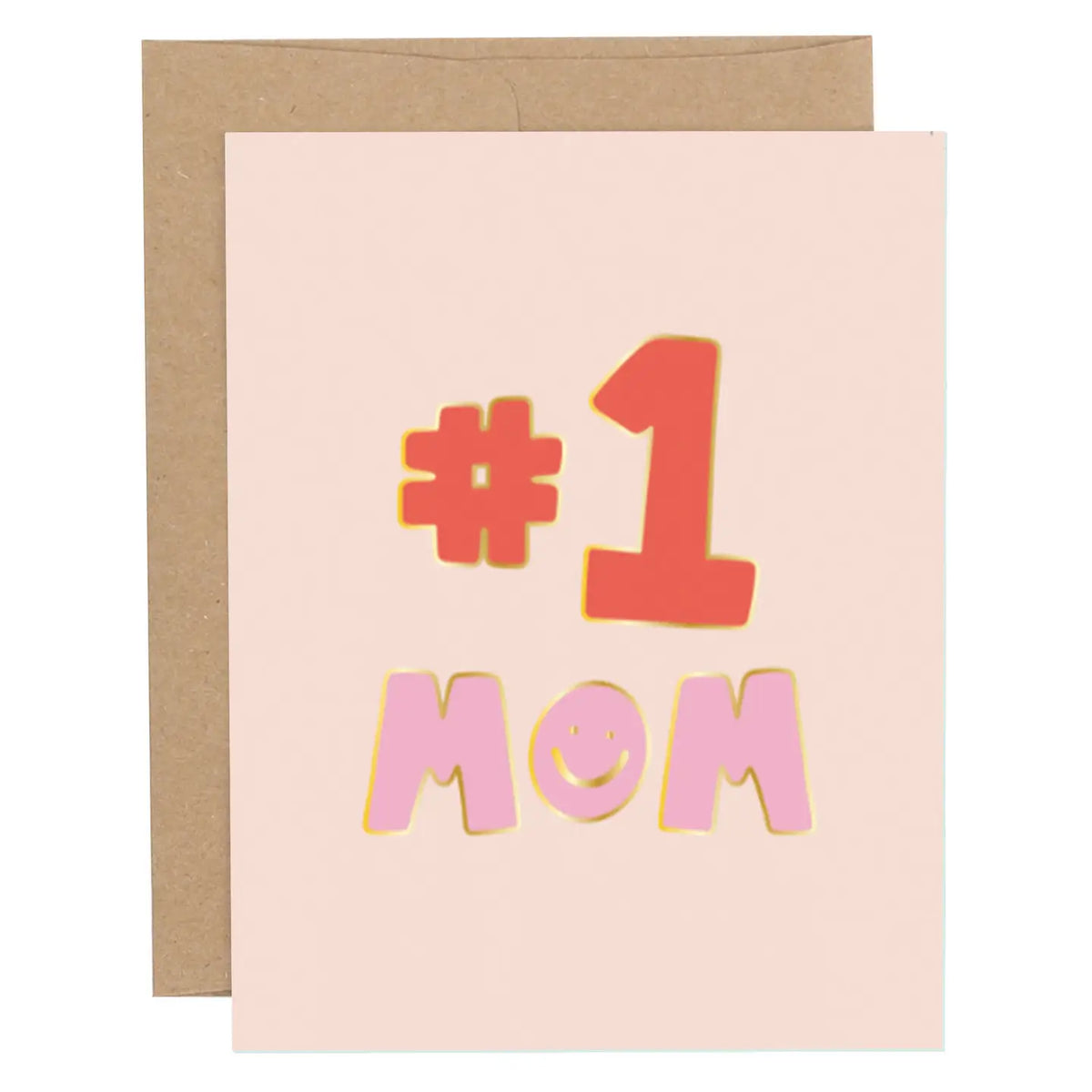 #1 Mom Greeting Card