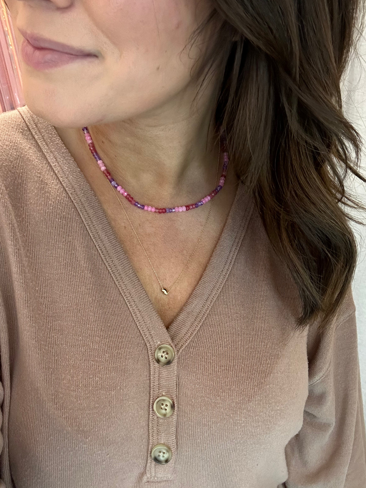 Colorful Gemstone Necklace- mini