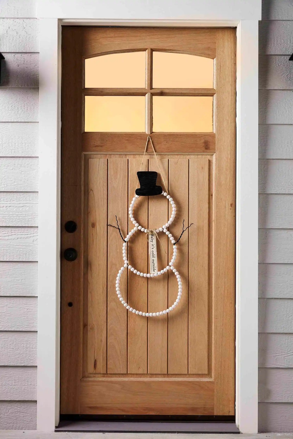 Snowman Beaded Hanger