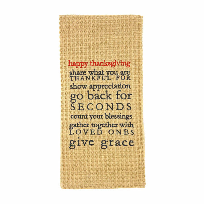 Thanksgiving Waffle Towel