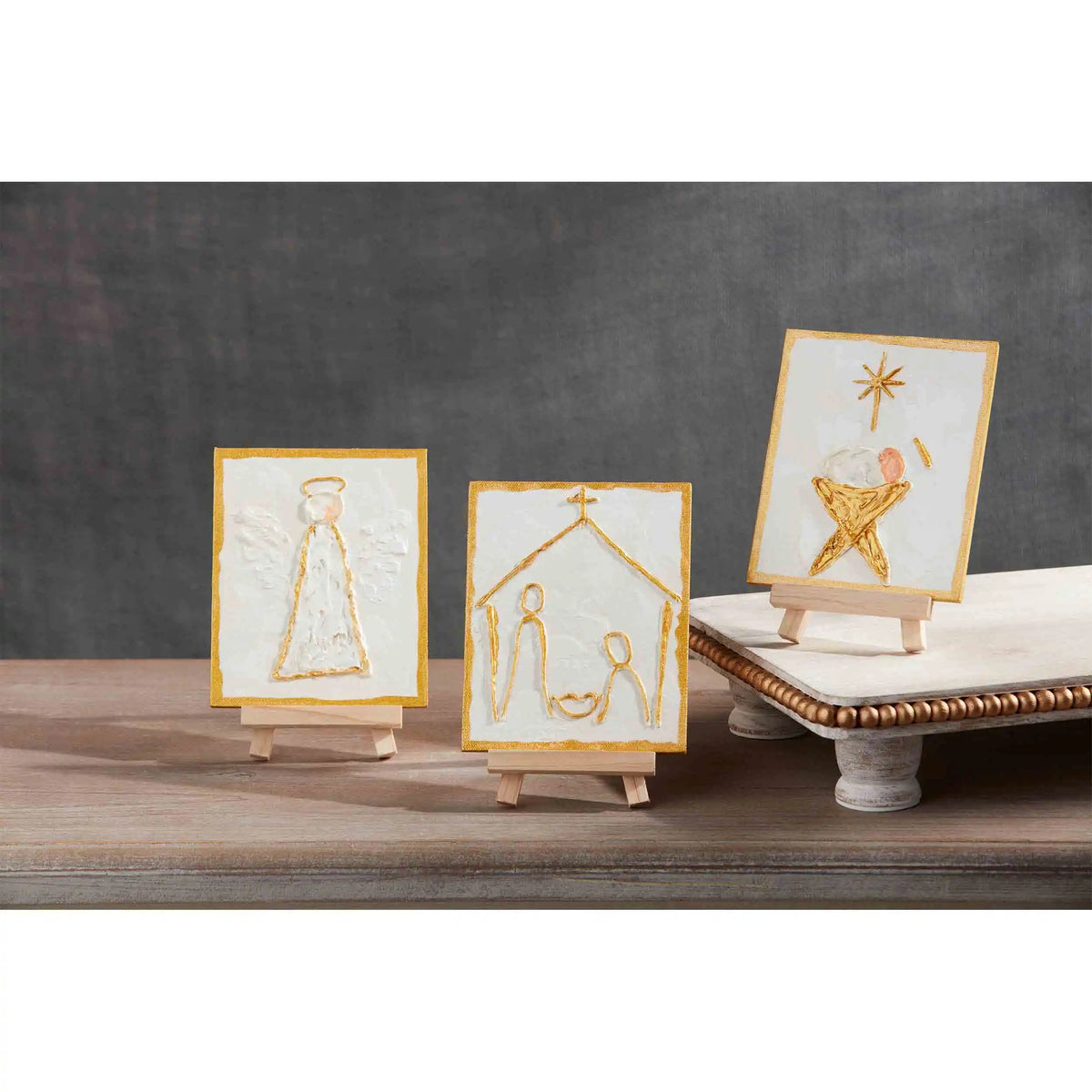 Gold Christmas Easel