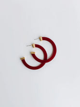 Large Maroon Hoop