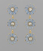 3 Flower Earring
