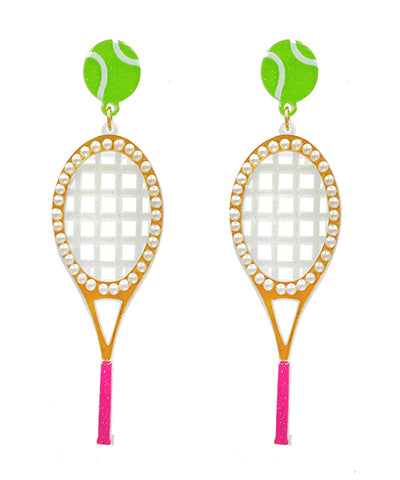 Tennis Racket Earrings