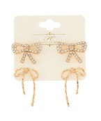 Pave Bow Studs 2pk