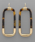 Acrylic Rectangle Earring