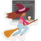 Drive Thru Witch Sticker