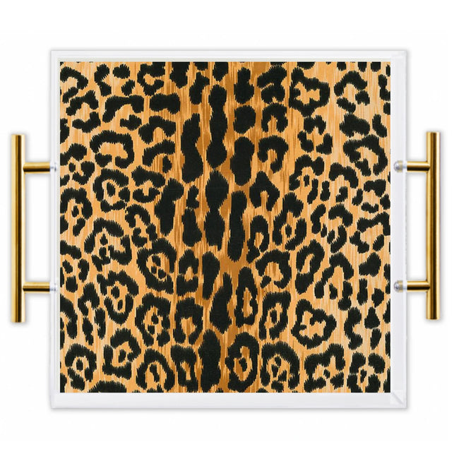 Leopard Print Tray- Large