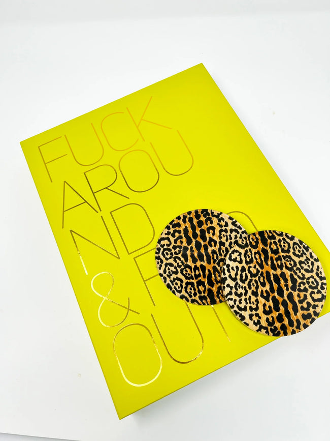Leopard Print Coasters